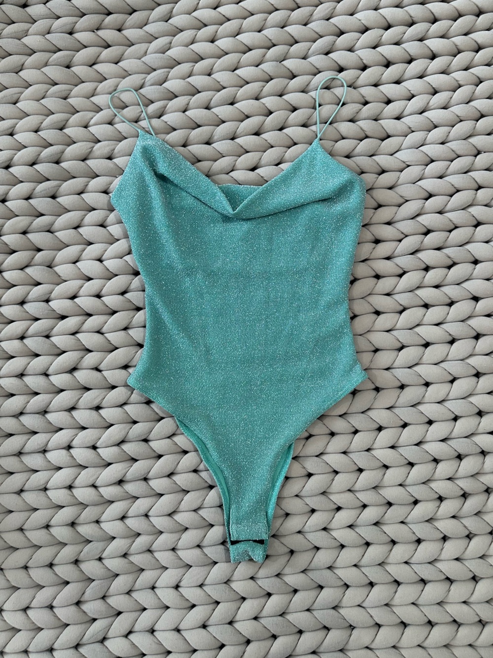 Shiny Teal Women’s Bodysuit